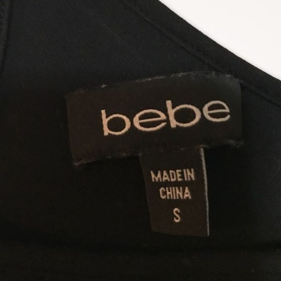 BEBE Silk Blend 3/4 Keyhole Cutout Shift Dress - Picture 7 of 8